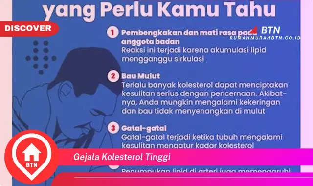 gejala kolesterol tinggi