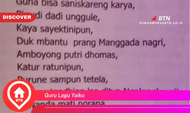 guru lagu yaiku