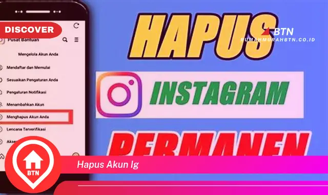 hapus akun ig