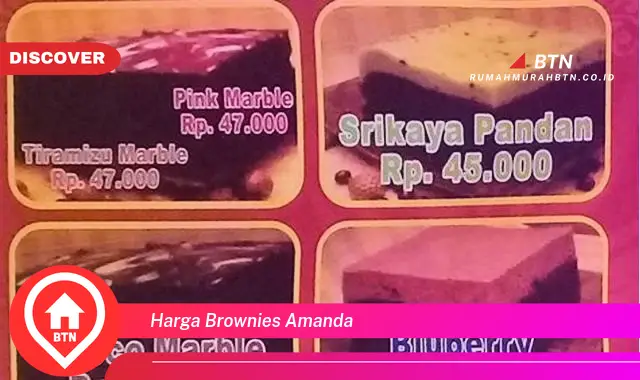 harga brownies amanda