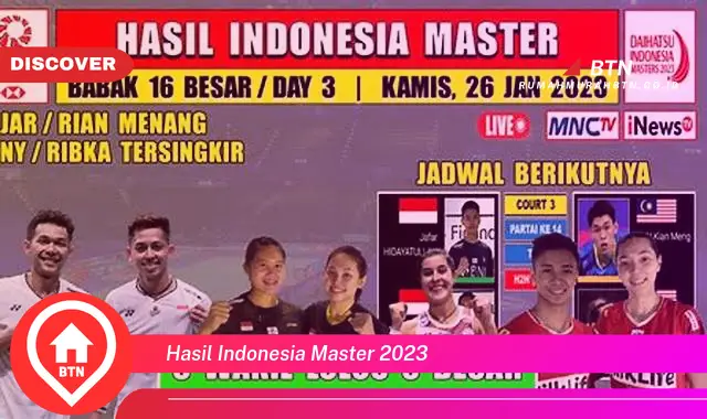 hasil indonesia master 2023