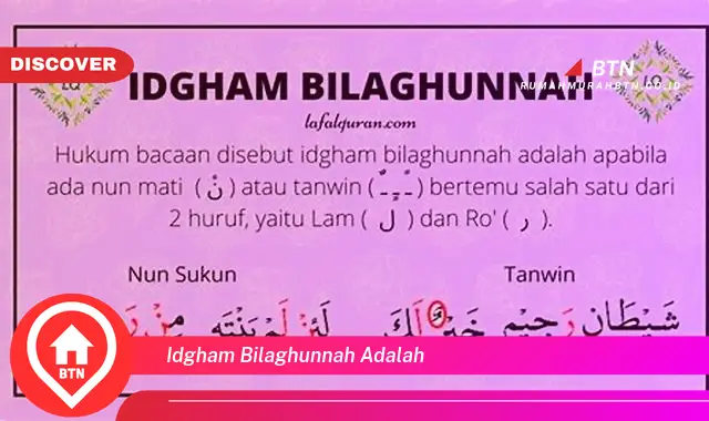 idgham bilaghunnah adalah