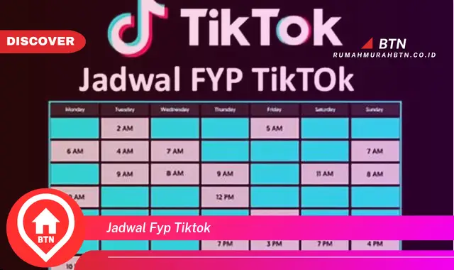 jadwal fyp tiktok