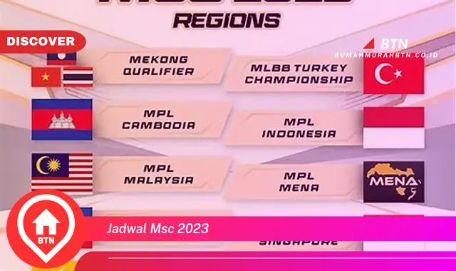 jadwal msc 2023