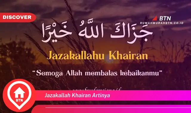 jazakallah khairan artinya