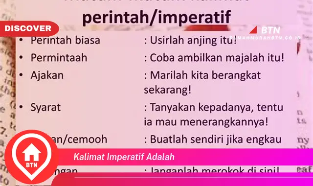 kalimat imperatif adalah