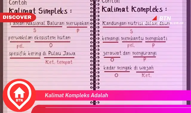 kalimat kompleks adalah