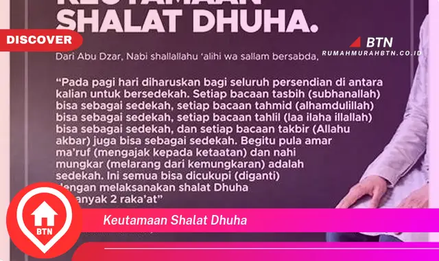 keutamaan shalat dhuha