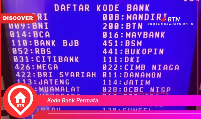 kode bank permata