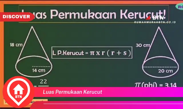 luas permukaan kerucut