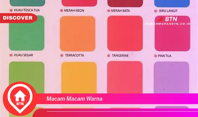 macam macam warna