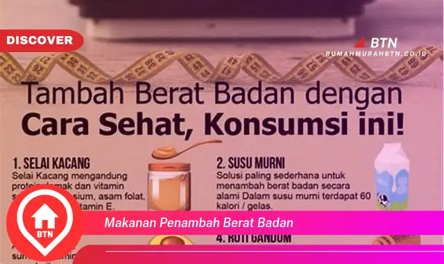 makanan penambah berat badan