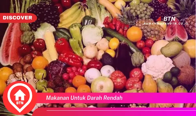 makanan untuk darah rendah