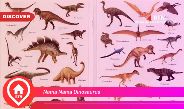 nama nama dinosaurus