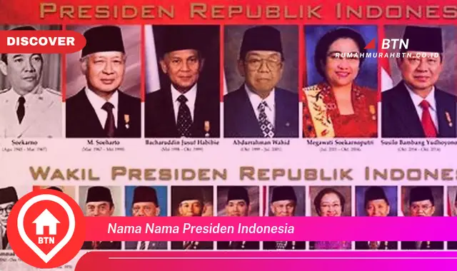 nama nama presiden indonesia