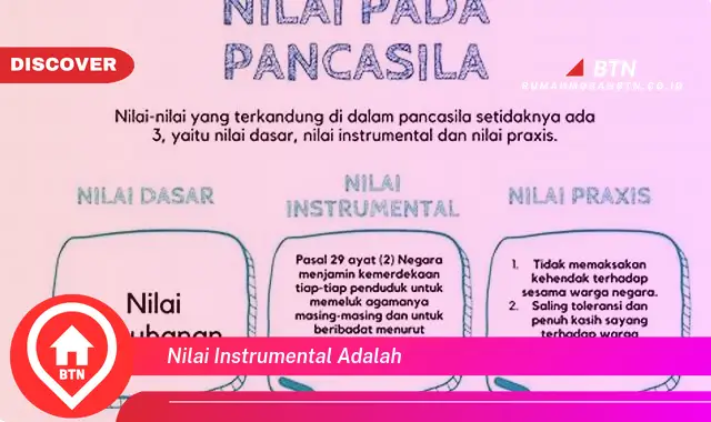 nilai instrumental adalah