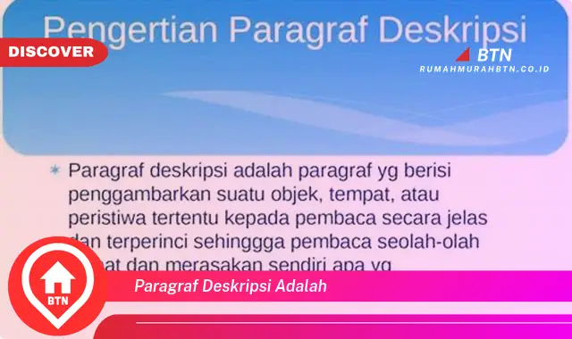 paragraf deskripsi adalah