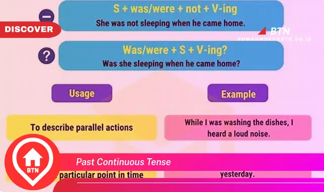 past continuous tense