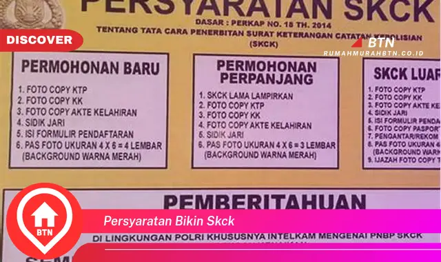 persyaratan bikin skck