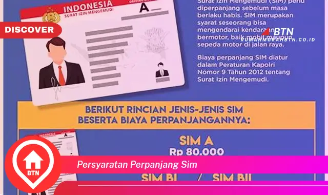 persyaratan perpanjang sim