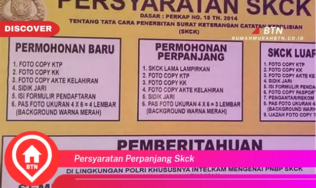 persyaratan perpanjang skck