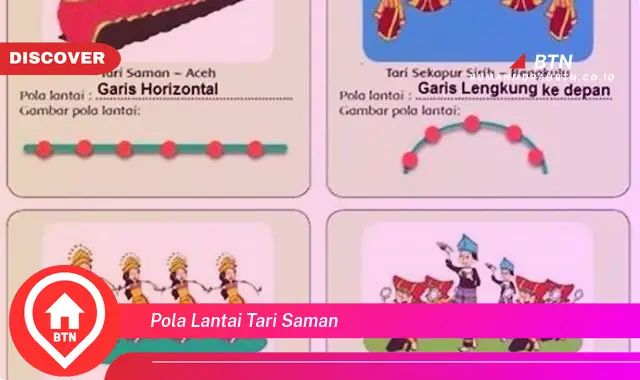 pola lantai tari saman