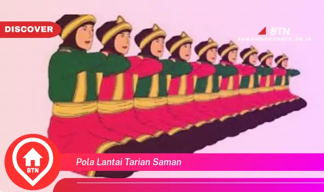 pola lantai tarian saman