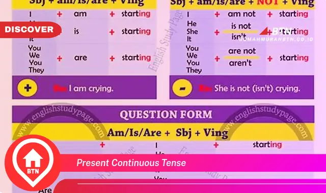 present continuous tense