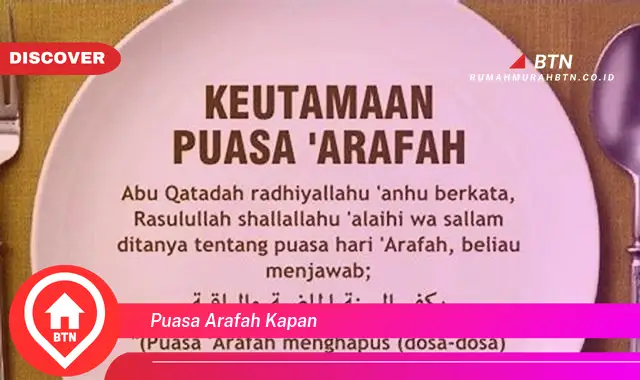 puasa arafah kapan