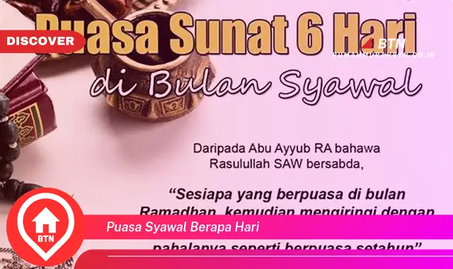 puasa syawal berapa hari