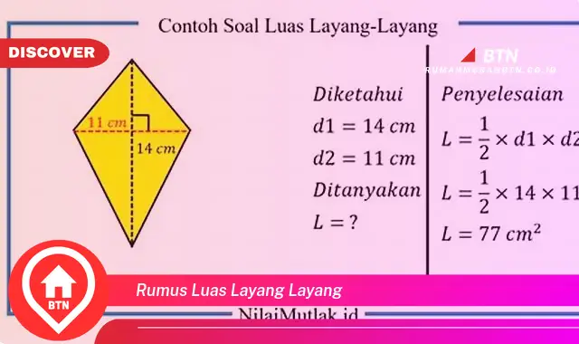 rumus luas layang layang