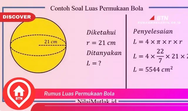 rumus luas permukaan bola