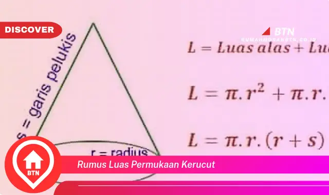 rumus luas permukaan kerucut