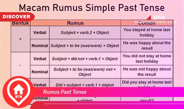 rumus past tense