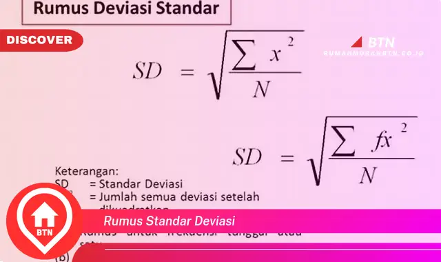 rumus standar deviasi