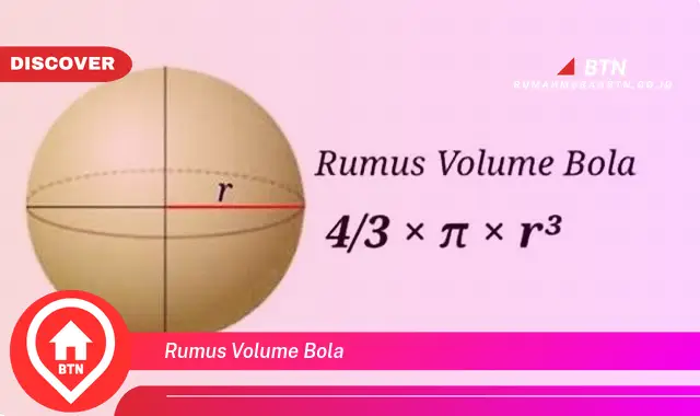 rumus volume bola