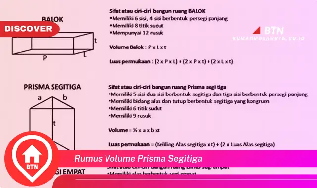 rumus volume prisma segitiga