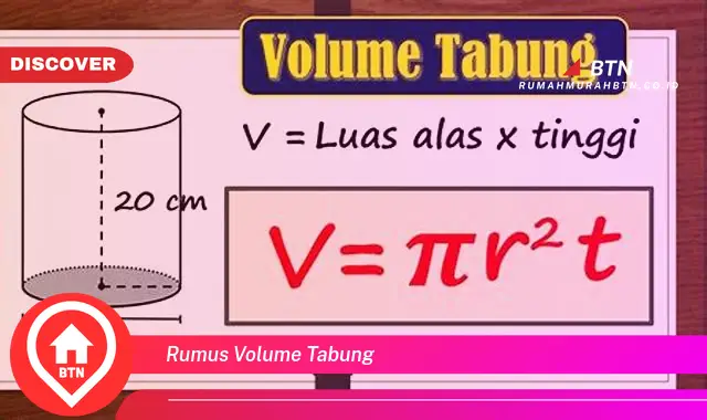 rumus volume tabung