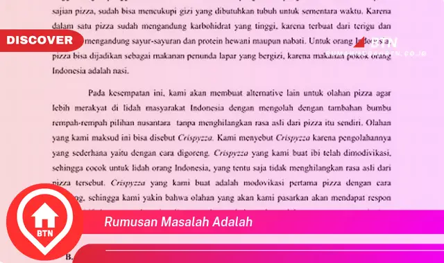 rumusan masalah adalah