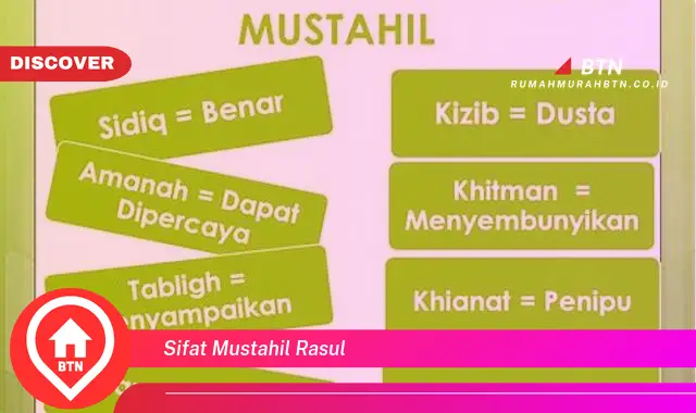 sifat mustahil rasul