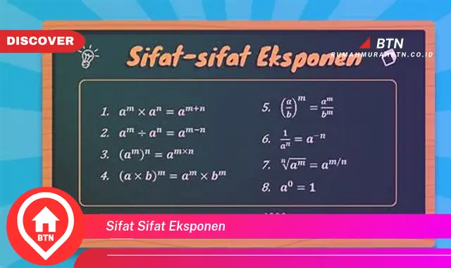 sifat sifat eksponen