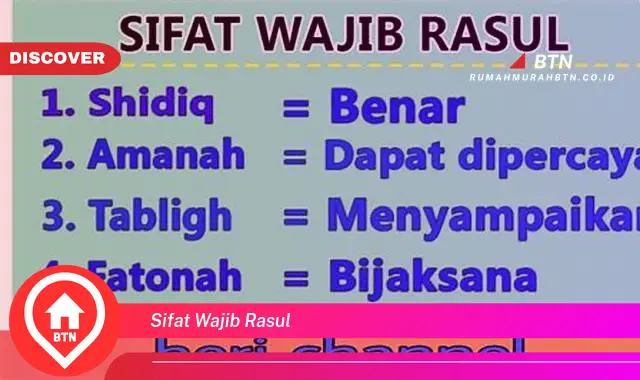 sifat wajib rasul