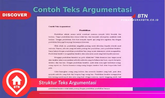 struktur teks argumentasi