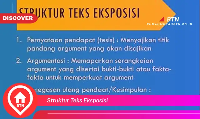 struktur teks eksposisi