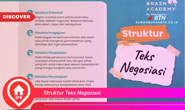 struktur teks negosiasi