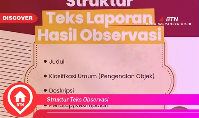 struktur teks observasi