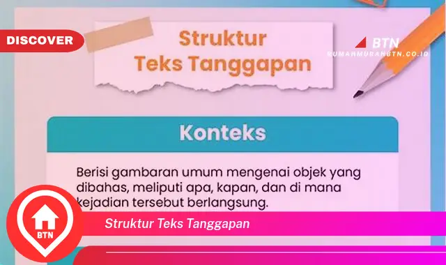 struktur teks tanggapan