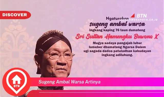 sugeng ambal warsa artinya