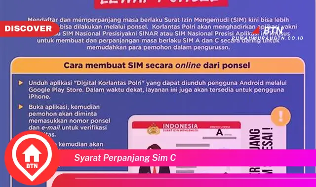 syarat perpanjang sim c