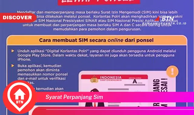 syarat perpanjang sim